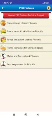 Diet & Help for Uterine Fibroids android App screenshot 14